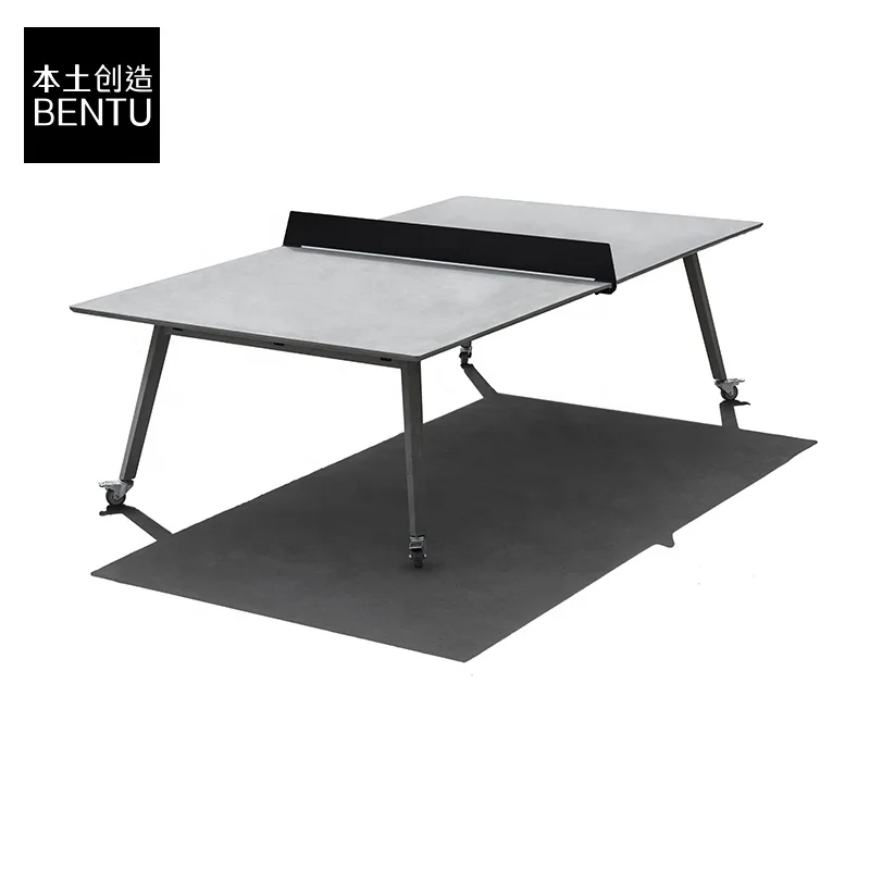 Bentu Zhong movable UHPC concrete table outdoor garden or public table tennis pingpong table