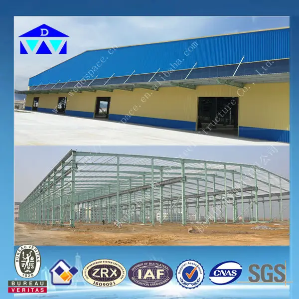 2014 высокое Qulity Prefabricate стальная конструкция строительство / семинар
