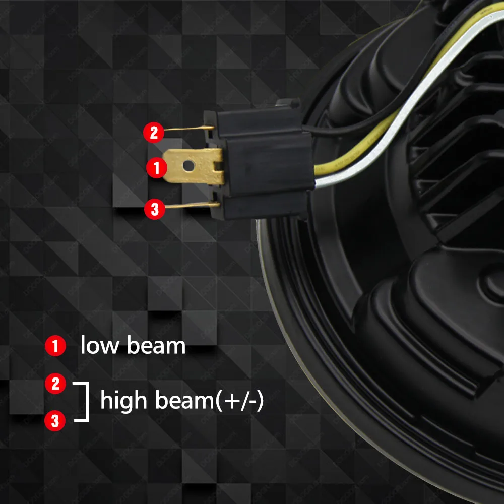 27W Super Bright Aluminum Housing Waterproof Ip68 5.75 Inch Round Lamp Motorcycle Led Headlight