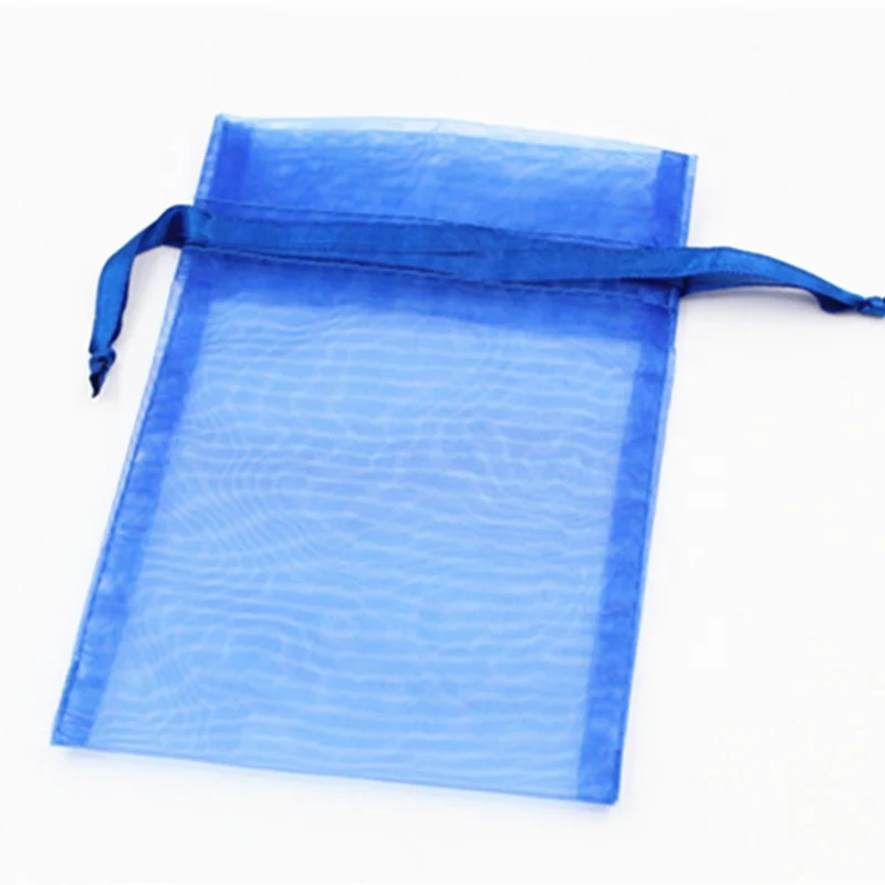 Custom logo organza drawstring gift bags sachet bags for lavender