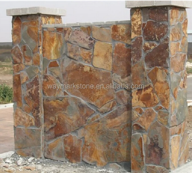 
Natural Slate Stone Panel Wall Cladding with cement back CZ-N20 