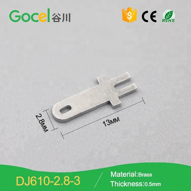 2.8mm Board Mount PCB Solder Tab Terminals DJ610-2.8-3