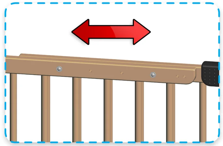 Factory adjustable eco-friendly baby safety gate  for child