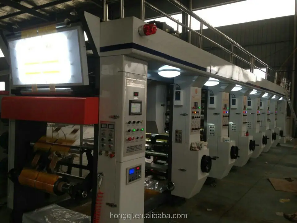 
Computer Automatic plastic film Rotogravure printing machine 