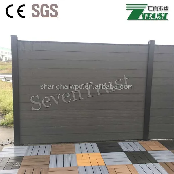 Factory Direct Wood Plastic Composite Fence Panel Waterproof Board Outdoor Wpc Fence Board