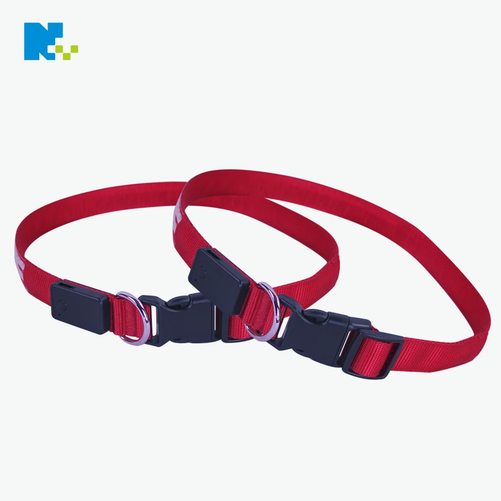 Оптовая шок кожа Пряжка светодиодный ошейник