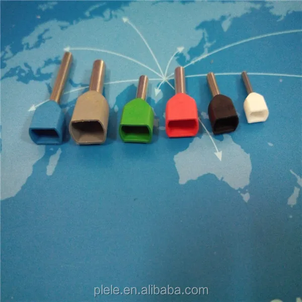 China supply all colors 94v-2 Nylon-insulation twin cord end terminal crewel tube pre-insulation terminal