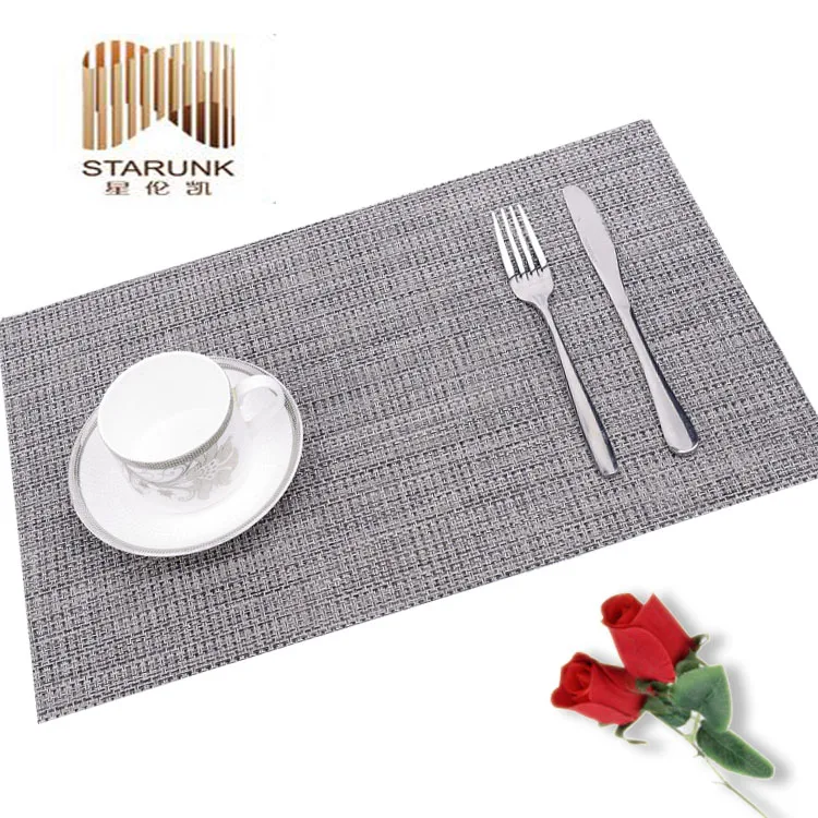 Eco-Friendly Factory Price Custom Color Table Mat Insulation Plastic Table Placemats