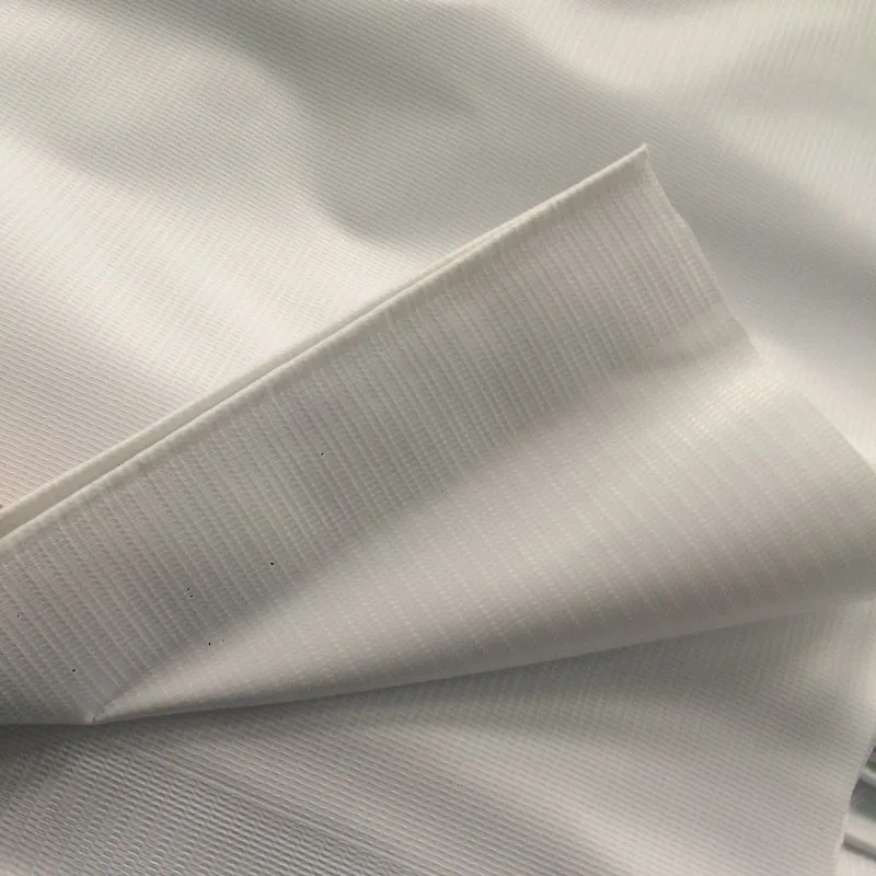 White Flame Retardant PVC Laminated Tarpaulin Shelter