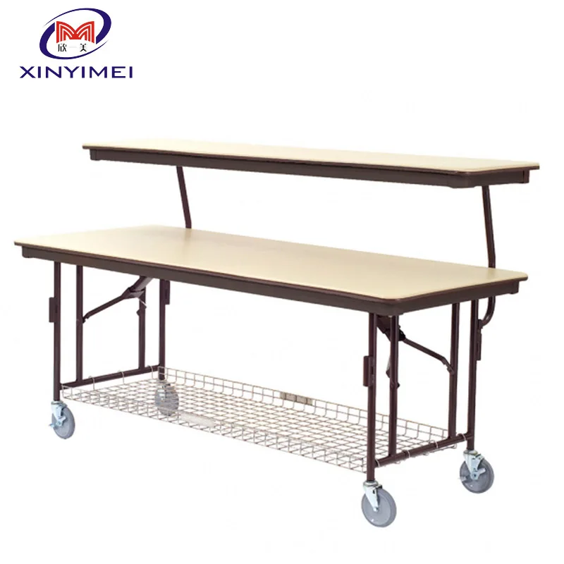 Buffet  Wooden Table  Mobile Banquet Dining  for Hotel