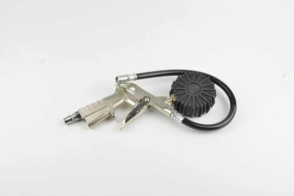 
220PSI Tire Pressure Inflator Gauge With Flexible Hose cheap pressure gauge 