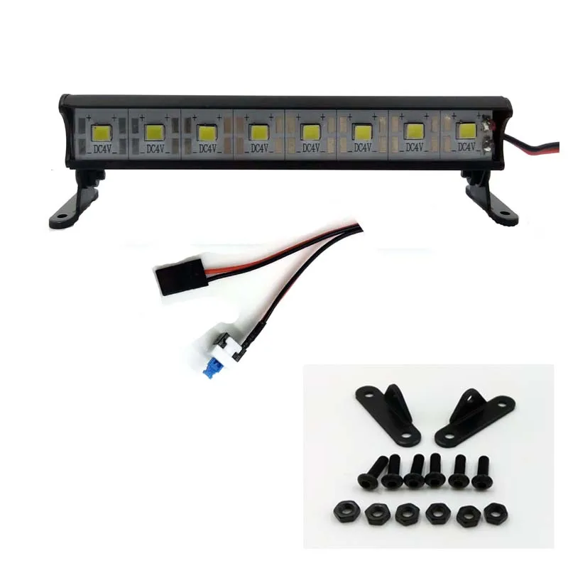 RC алюминиевый 8 LED свет крыши бар для TAMIYA осевой RC4WD гусеничный автомобиль