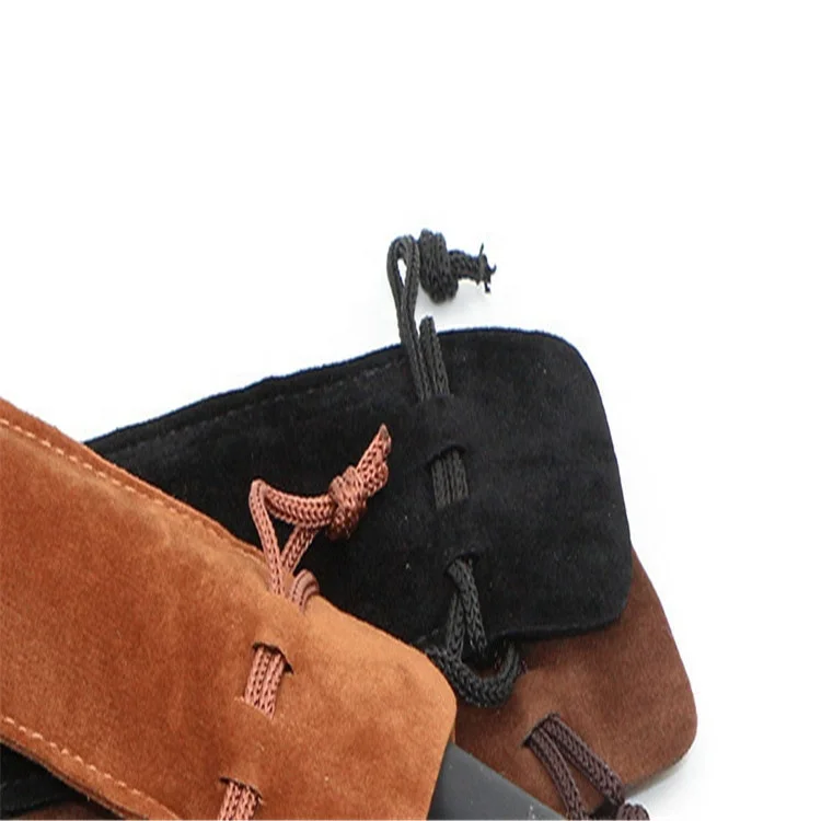 Wholesale Velvet Pen Pouch Holder Single Pencil Bag Pen Case Drawstring Bag