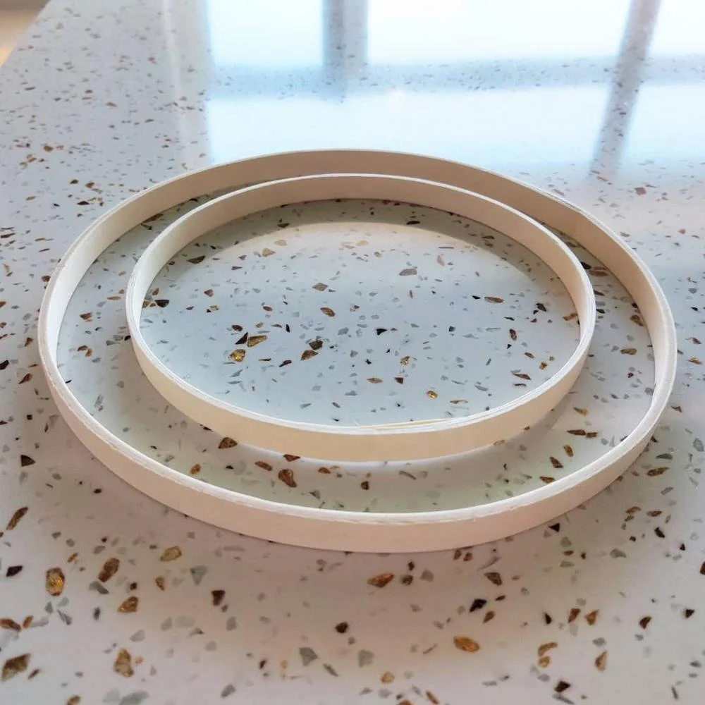 4/6/8 inches plywood multipurpose tool round circle wooden hoop for crafts