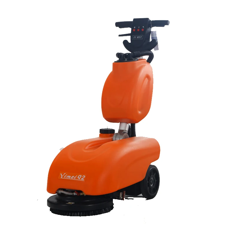 Q202 design battery operate 220V/110V high suction 140 rpm brush auto floor polisher equipment for gym home factory room