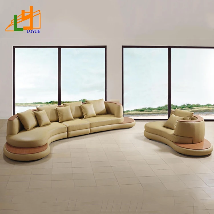 Горячая продажа гостиной u-образной формы угловой кожаный диван набор современный простой дизайн мебель