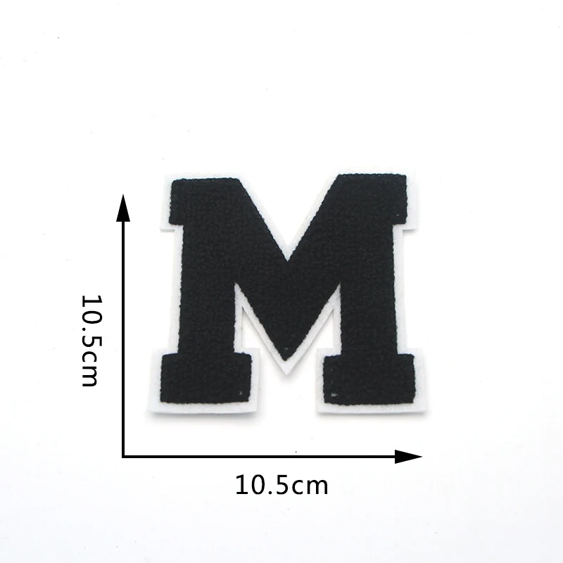 Fashion Letter Alphabet Sew on Towel Embroidered Patches for Clothes