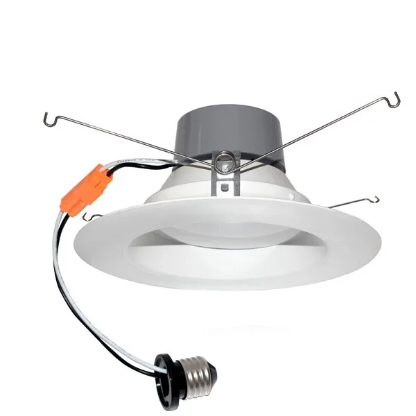 LED 12W recessed lighting fixture ceiling light dimmable downlight replace 90W halogen 4in for remodel and new construction