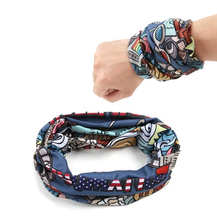 Fast Dispatch neck tubular camouflage bandana with custom logo