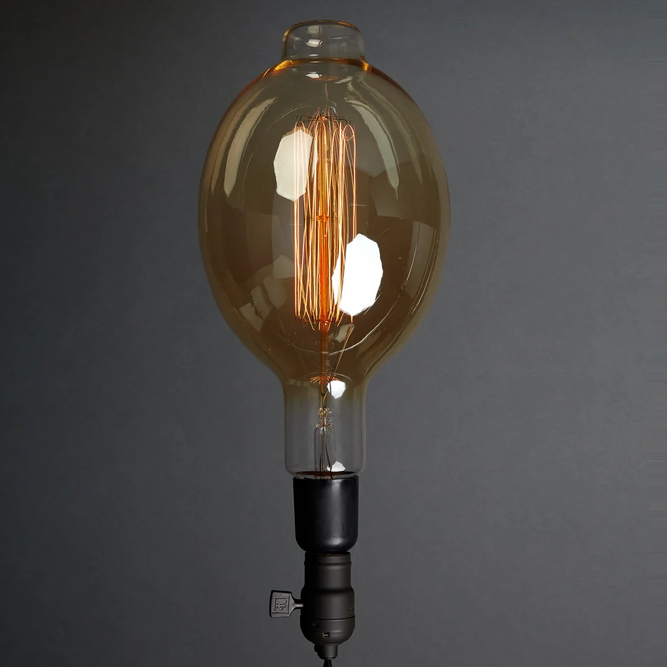 New Product Extra Large Size Vintage E27 40W 60W Edison Light Bulb Antique Oversized Incandescent Bulb BT180