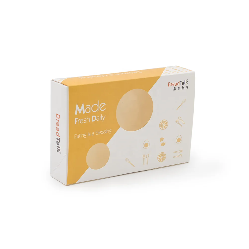 Бумажная коробка для упаковки печенья, тортов, печенья, печати на заказ