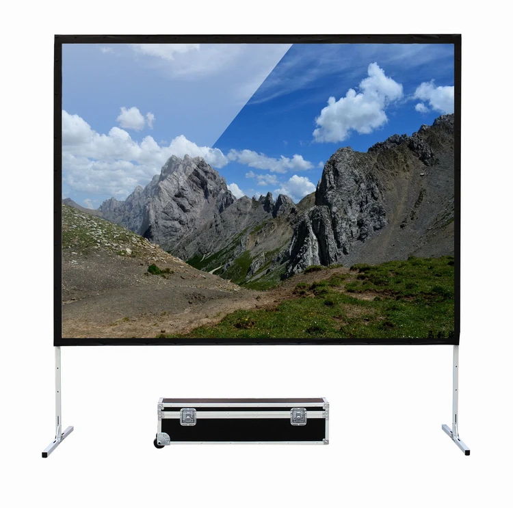 Новые продукты 2018 инновационный продукт Офисное оборудование Портативный быстро сложить перфорированные проекционный экран