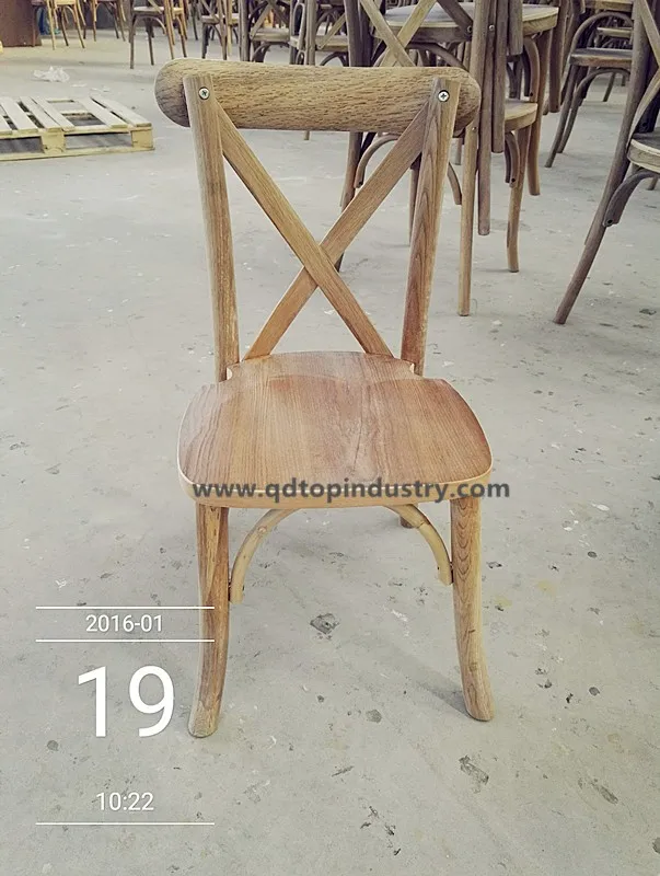 Oak Cross Back Kids Wedding Chair