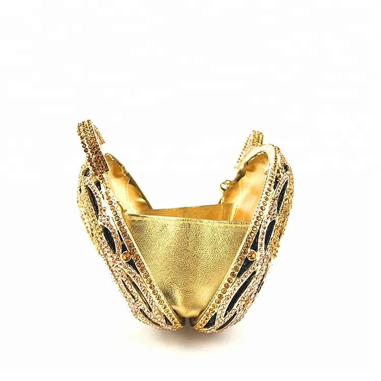 
China online shopping tiger Shape crystal clutch evening bags OC3715 