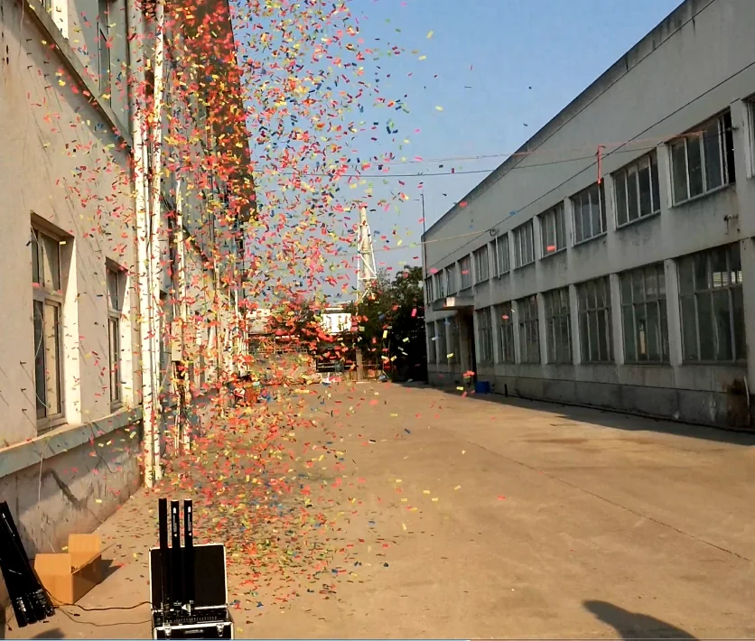  Электрический Поппер для вечеринки ночного клуба с бумажными прямоугольными конфетти электрическая свадебная машина