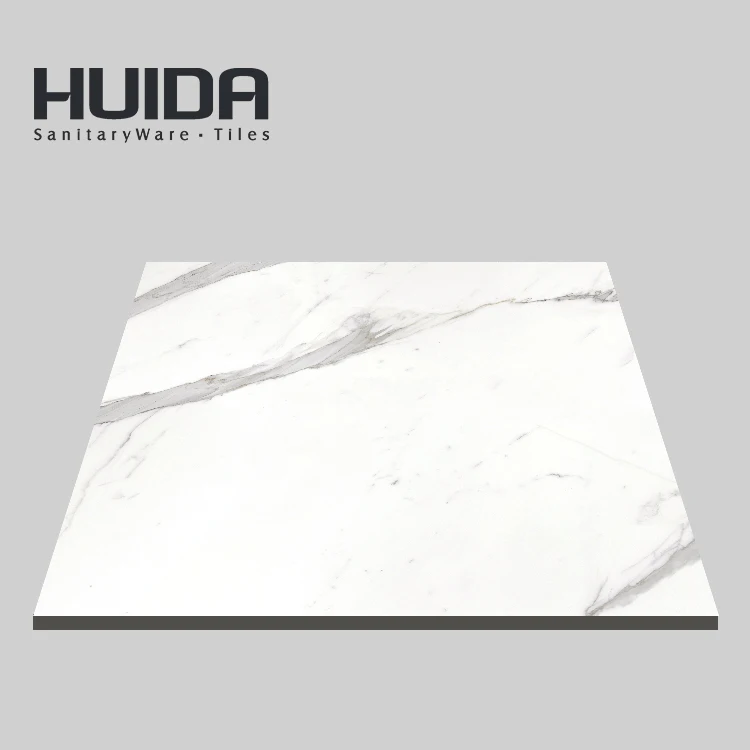 HUIDA House Inner polished glazed white ceramic floor tile 600x600
