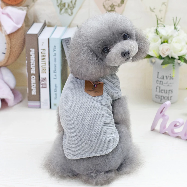 Factory Cheap China Wholesale Clothing 100% Cotton Sleeveless Garment Dog Clothes China Online Selling
