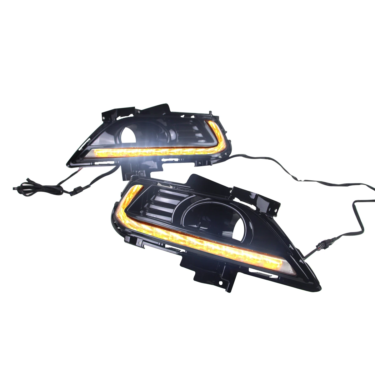 Aluminum DRL For Ford New Mondeo  Or Fusion 2013 - 2015 With Yellow Light