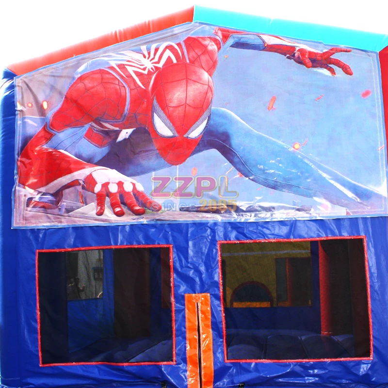 
new design adult size funny Spiderman inflatable bounce house 