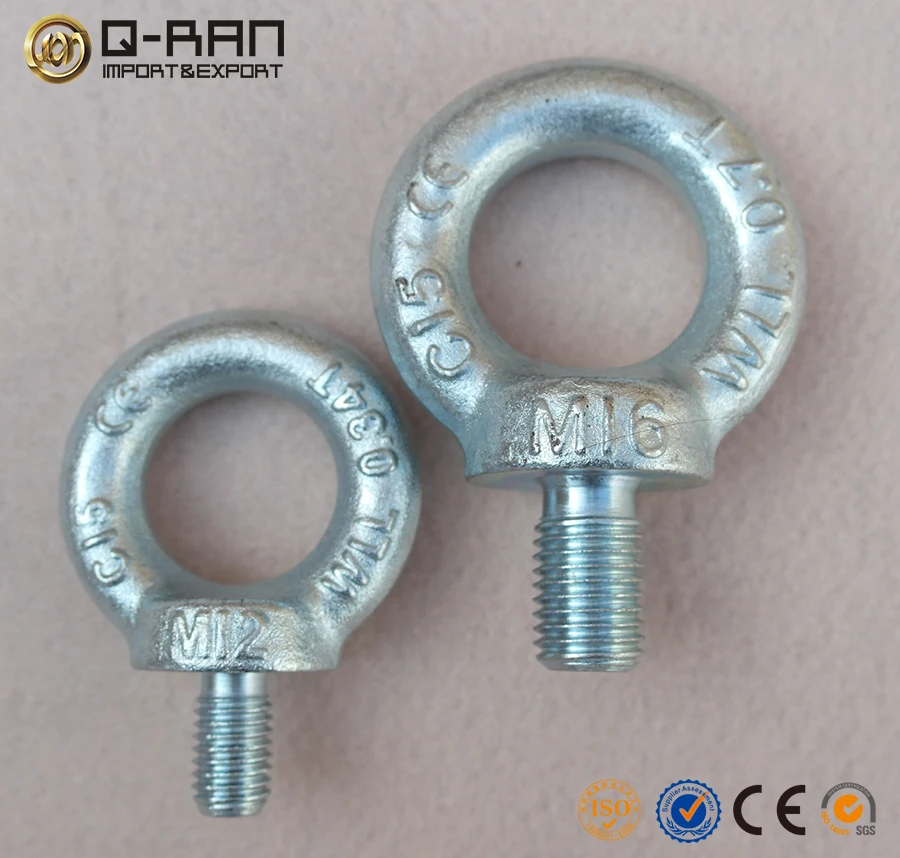 
Rigging Hardware Galvanized Lifting Din580 Eye Bolt with cheap price 