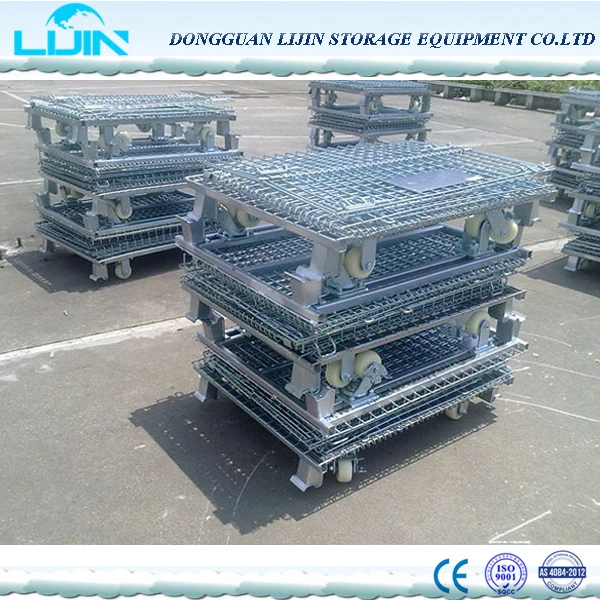 Metal Mesh Container/Heavy Duty Used for Storage Cages for Sale