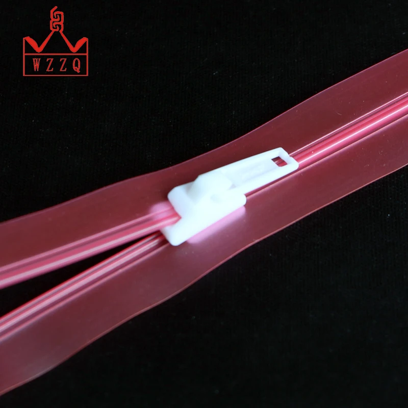 Various Size large plastic pvc tape flat zipper