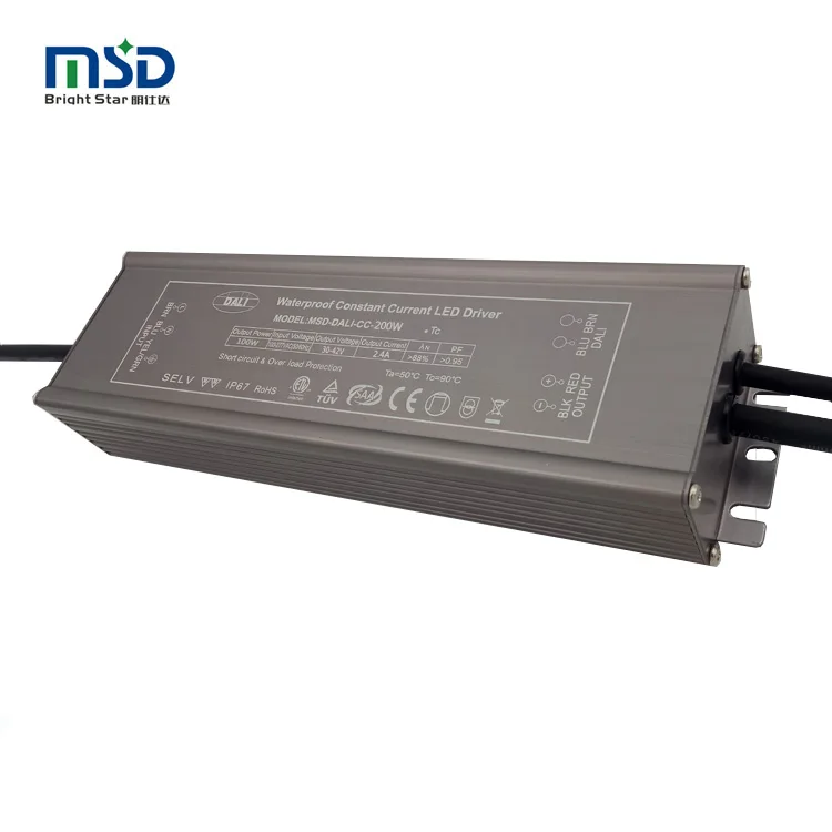 waterproof 200w 0-10v constant current dimmable led driver power supply