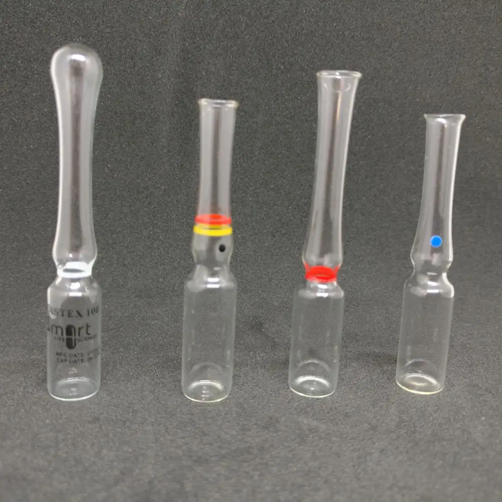 GMP and ISO certificate USP type1 OPC with blue point 1ml glass ampoule for injection