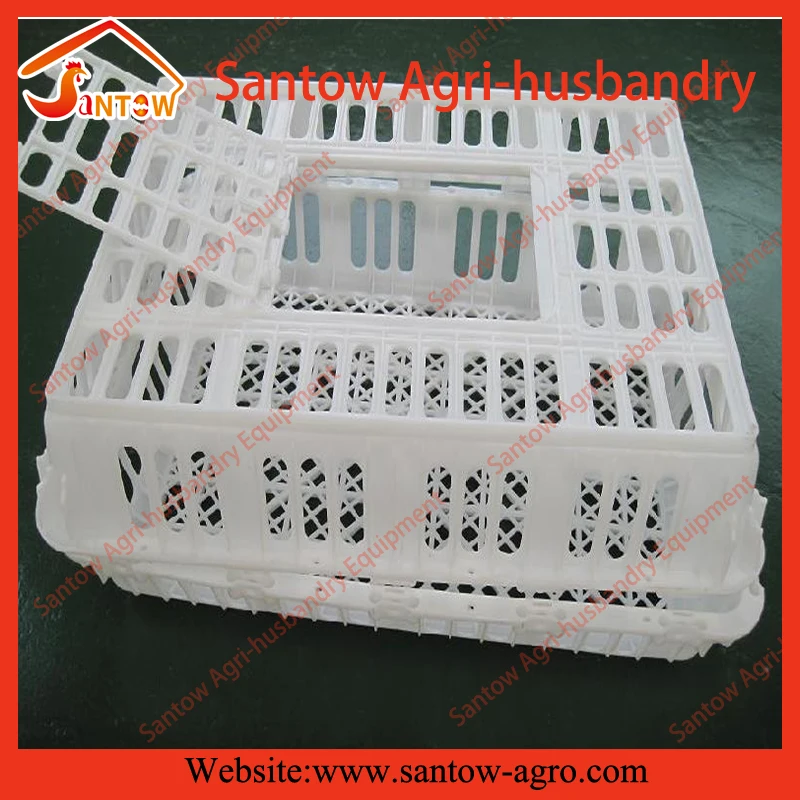 
Durable plastic chicken duck quail birds pigeon broiler poultry transportation cages for sale 