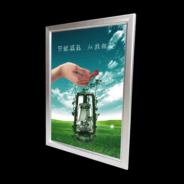 Cinema Slim Poster Aluminum Display Advertising Led Snap Frame Lightbox