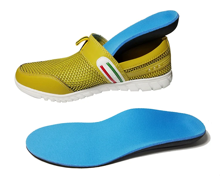 Anti Odor Fabric Walking Pad Shock Absorber Shoe Cushion Arch Support Reflexology Insole