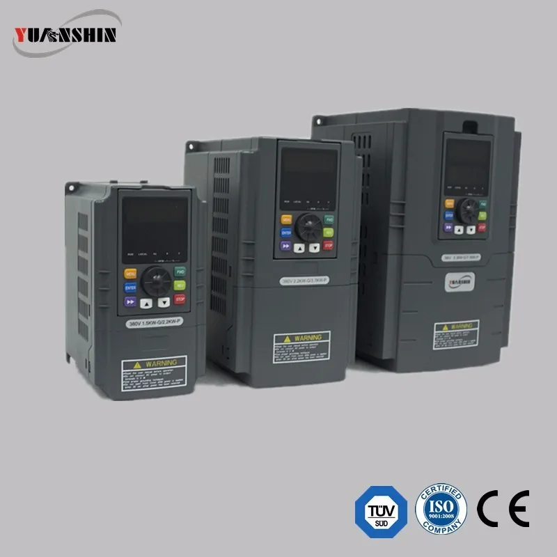 YX3000 series single/three phase automatic frequency converter 0-400Hz 2.2kw