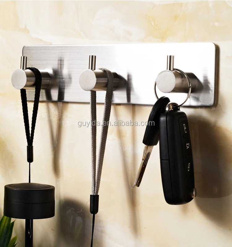 
Stainless steel 304 suction cloth robe coat hanger adhesive wall metal hook for hanger 