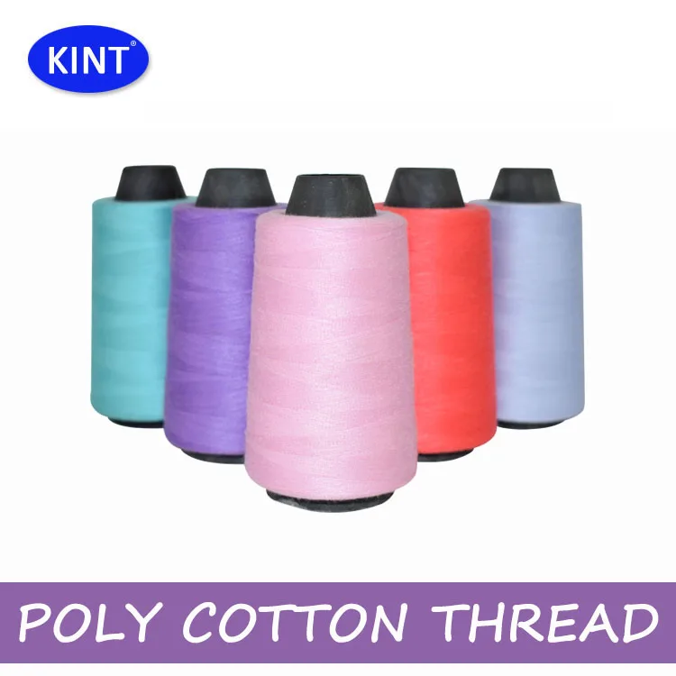 100% polyester spun 60/2 cotton overlocking sewing thread