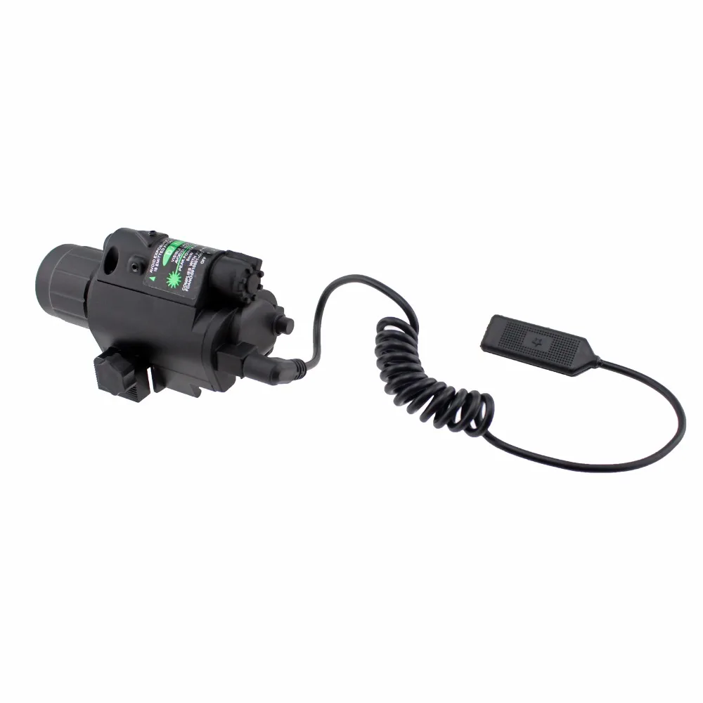 2 in 1Tactical  Green Laser Sight With 20mm Rail ar15 laser flashlight combo for Pistol