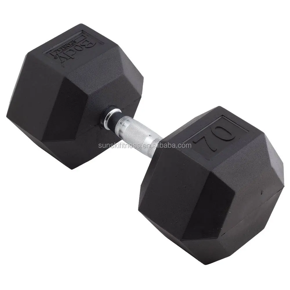 Rubber Hex Dumbbell