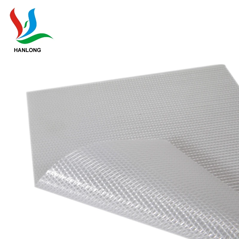 12OZ canvas fabric waterproof customized cargo cover tarp fire retardant 340gsm PVC mesh