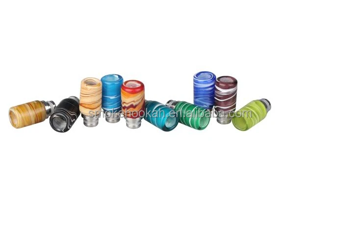 510 Colorful Art Glass Drip Tip, Wide Bore Drip Tip
