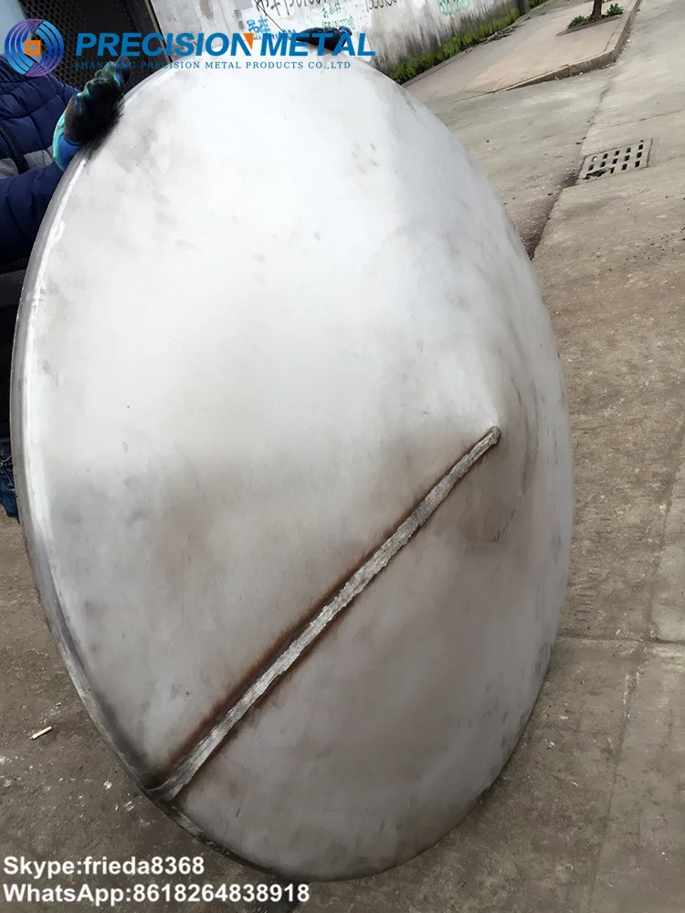 End cap for steel tube 36' conical hemispherical head cone shaped head