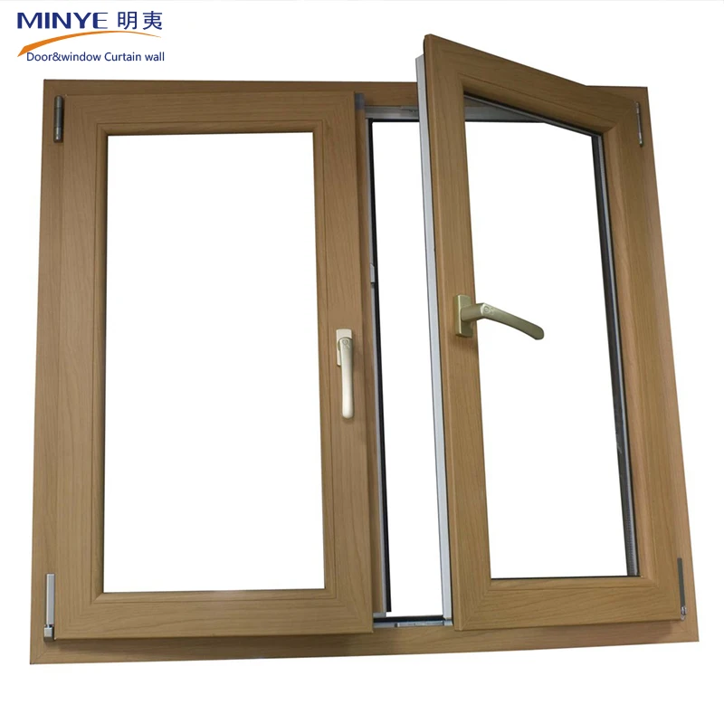 Cheap price aluminum casement windows double glazed metal windows with fly screen